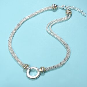 UNY designer Inspired Short Necklace 45cm + 5 cm 3mm Box chain Classic Elegant Vintage Antique Jewelry