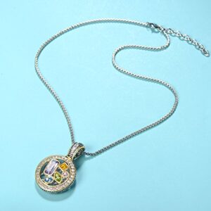 UNY Luxury Cable wire Pendant Box Chain Necklace Women Fashion Jewelry Multi CZ Unique Present Gifts Designer Inspired