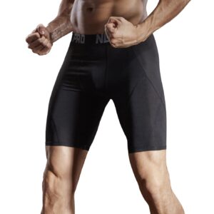 NELEUS Men's 3 Pack Sport Running Compression Shorts,6012,Black,US M,EU L