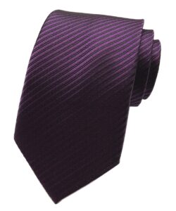 elfeves mens dark purple woven tie handmade luxury suit necktie birthday present