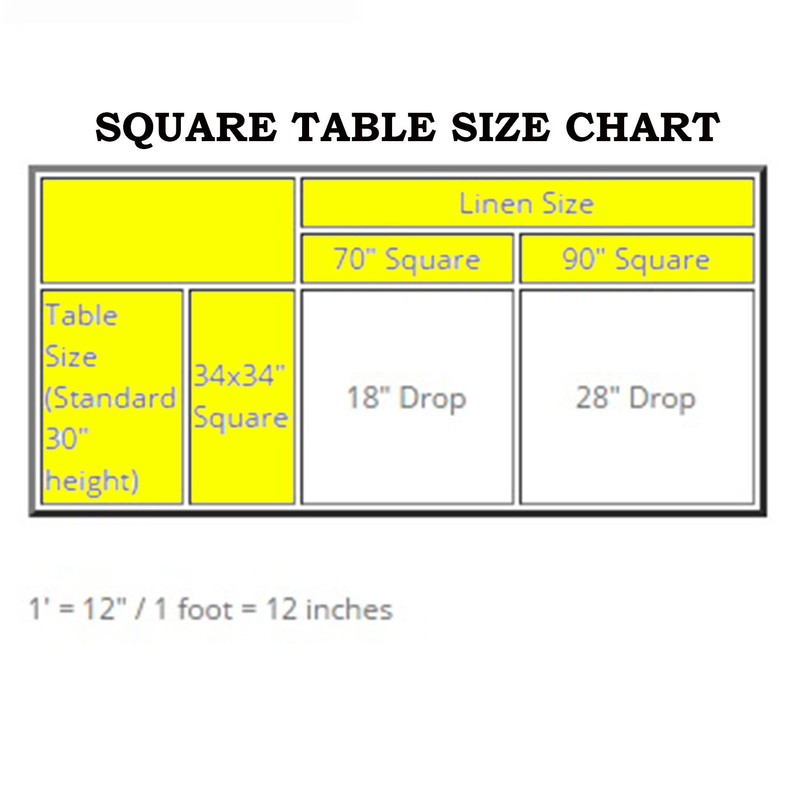 TABLECLOTHSFACTORY White 70" Square Tablecloth