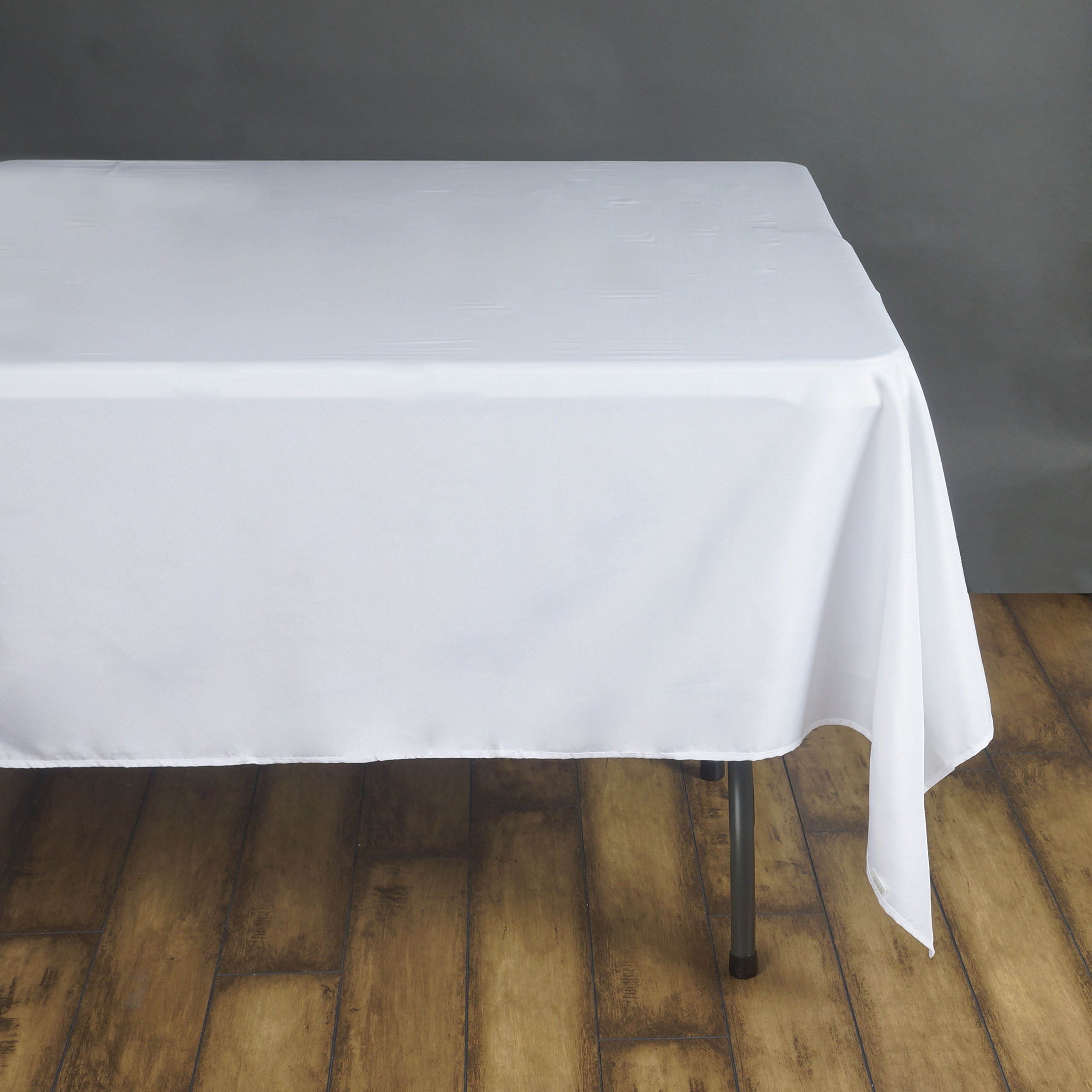 TABLECLOTHSFACTORY White 70" Square Tablecloth