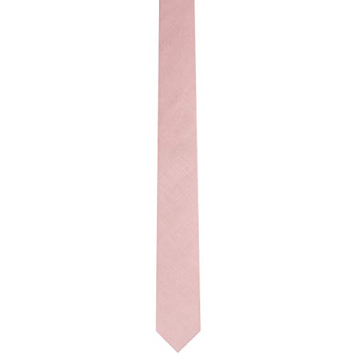 AUSCUFFLINKS Blush Pink Regular Ties Cotton Business Ties Linen Neckties | Wedding Ties for Groomsmen | Tie for Groom (REGULAR TIE)