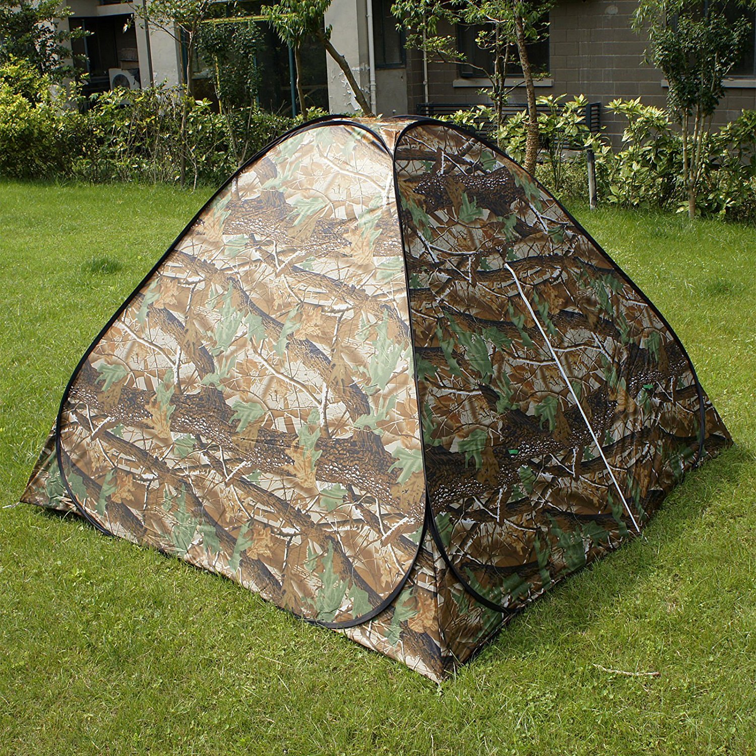 BZTANG Explorer Outdoors 3-4 persons Camouflage Camping Hiking Easy Setup Instant Pop up Tent