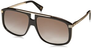 marc jacobs womens marc 243/s sunglasses, black gold/gray gold, 60mm 13mm us