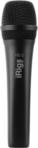 ik multimedia irig mic hd 2 high-definition handheld digital microphone for iphone, ipad, mac and pc