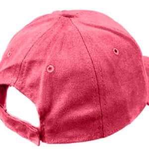 Diona J Faux Leather Woman Man Baseball Cap Hat Snap back (Dark Pink)