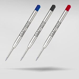 Parker Jotter London Ballpoint and Gel Pen Refill Discovery Pack: 3 Quinkflow Refills for Ballpoint Pens & 3 Quink Gel Refills