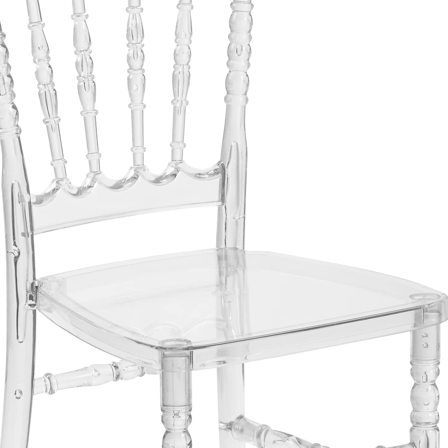 Flash Furniture Flash Elegance Crystal Ice Napoleon Stacking Chair