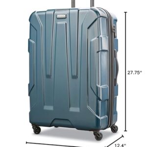 Samsonite Centric Hardside Expandable Luggage with Spinner Wheels, Teal, Checked-Large 28-Inch