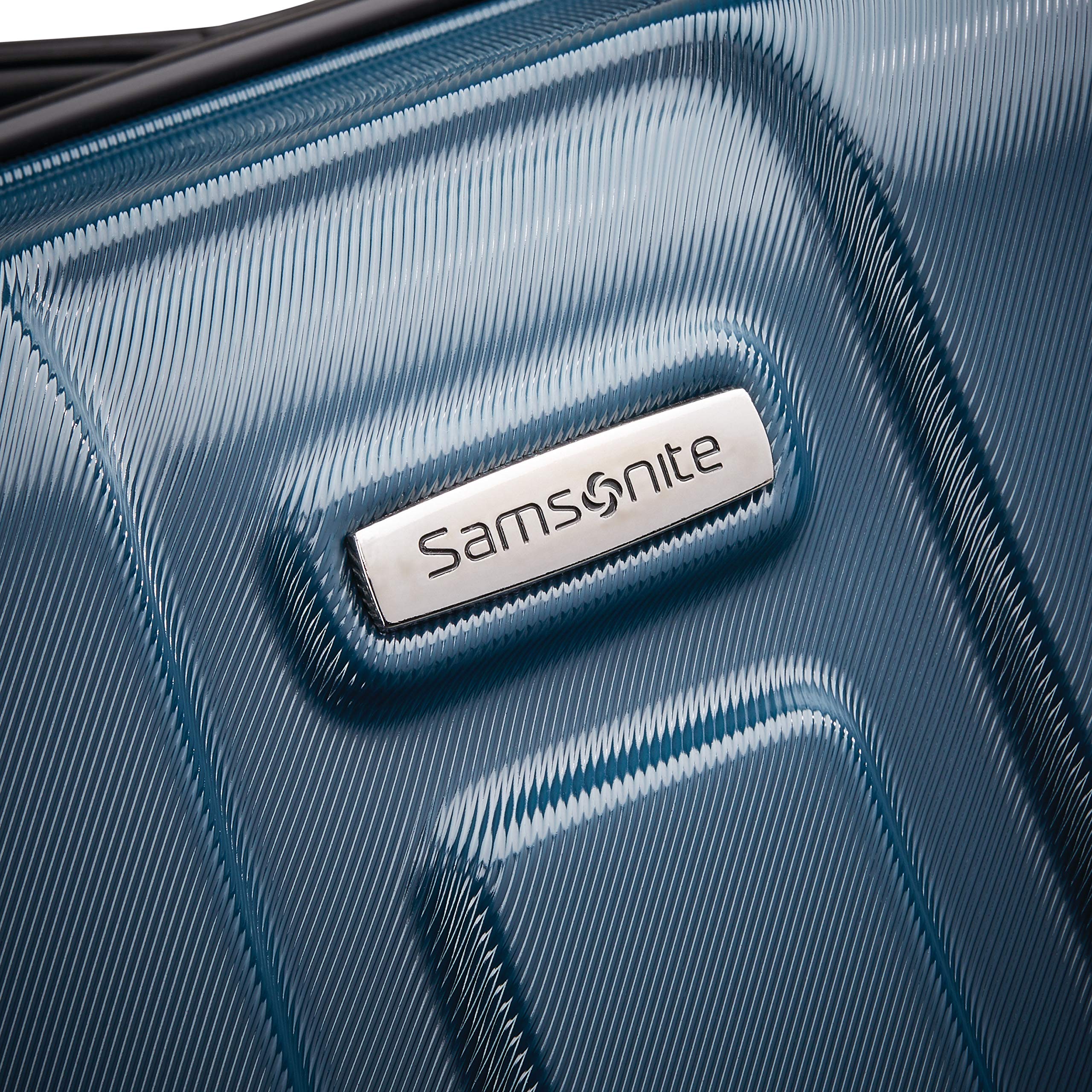 Samsonite Centric Hardside Expandable Luggage with Spinner Wheels, Teal, Checked-Large 28-Inch