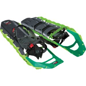 msr revo explore all-terrain snowshoes, 22 inch pair, spring green