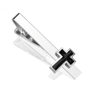 Cross Tie Clip, Cross Tie Bar, Cross Tie Clips for Men, Cross Tie Bars for Men, Cross Mens Tie Clip Silver, Cross Tie Tack Pins for Men Unique, Religious Christian Suit Shirt Ties Clips for Men Women