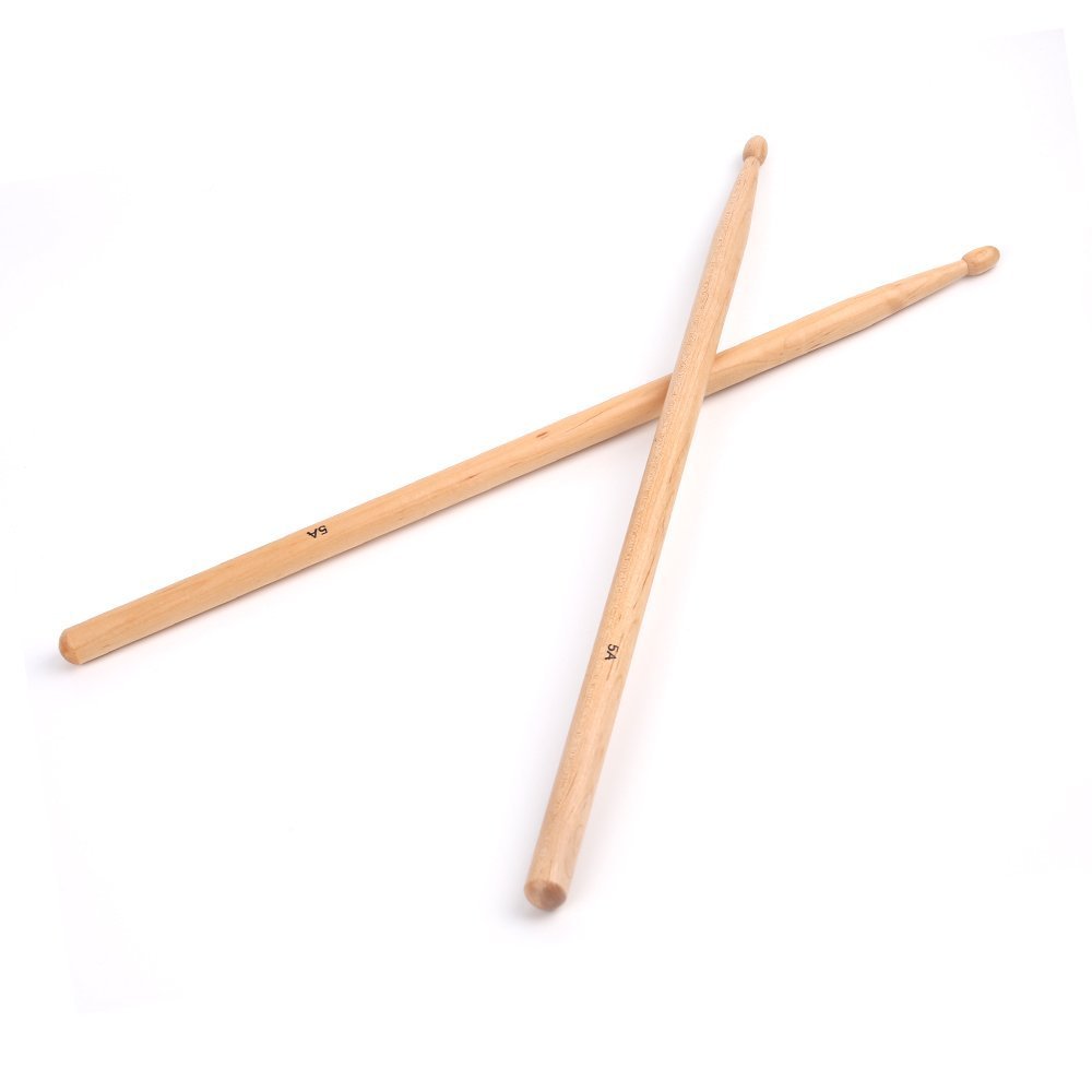 5A Drumsticks, AIEX 3 Pair Drum Sticks Classic Maple Wood Drumsticks Wood Tip Drumstick for Students and Adults (with Waterproof Bag)