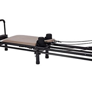 Stamina Products AeroPilates Reformer 651 Whole Body Resistance Workout Machine for Home Gym with 10 Inch Stand and Foldable Frame with Wheels