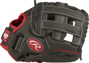 rawlings | mark of a pro lite youth baseball glove | right hand throw | 11" - pro h-web | black/grey