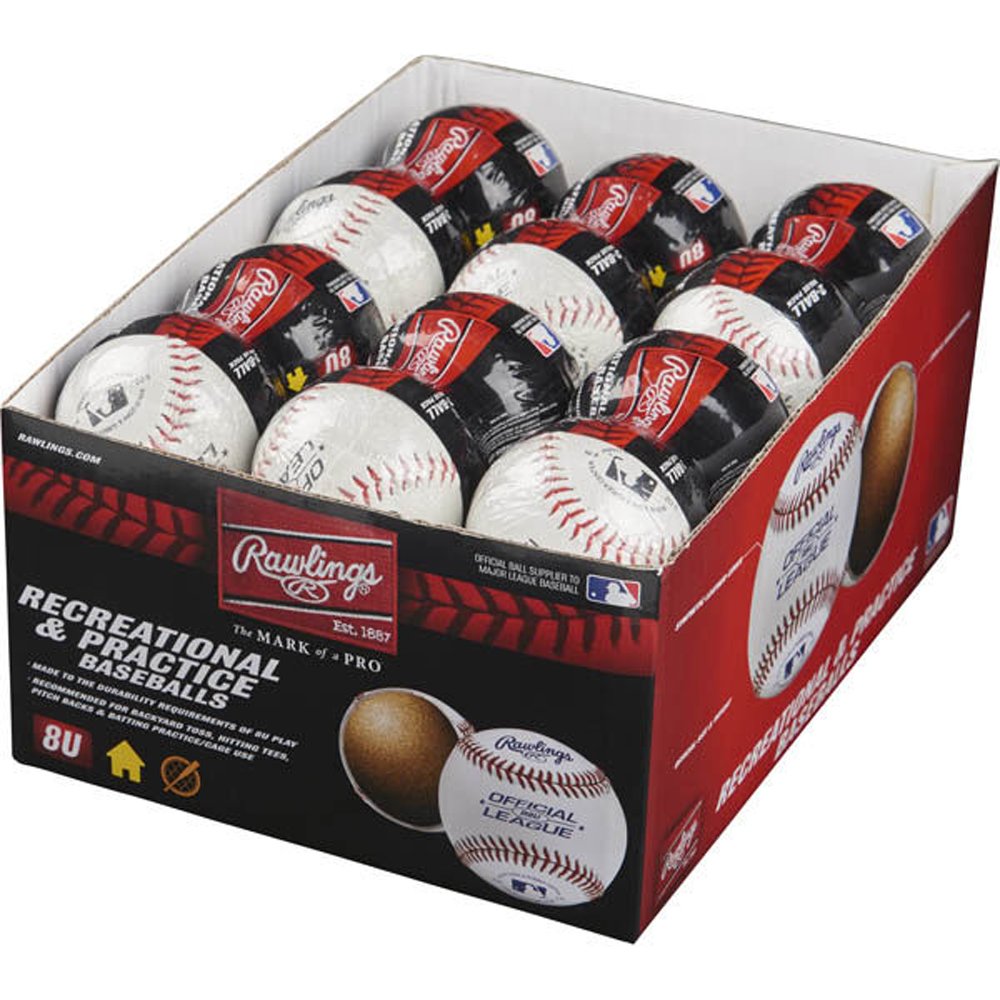 Rawlings | 8U Recreational/Practice Baseballs | Youth | 24 Count