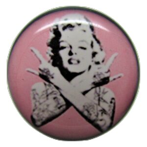 Pierced Republic Marilyn Monroe Tatted Ear Plugs - Acrylic - Screw-On - New *Pair* - 8 Sizes (00 Gauge (10mm))