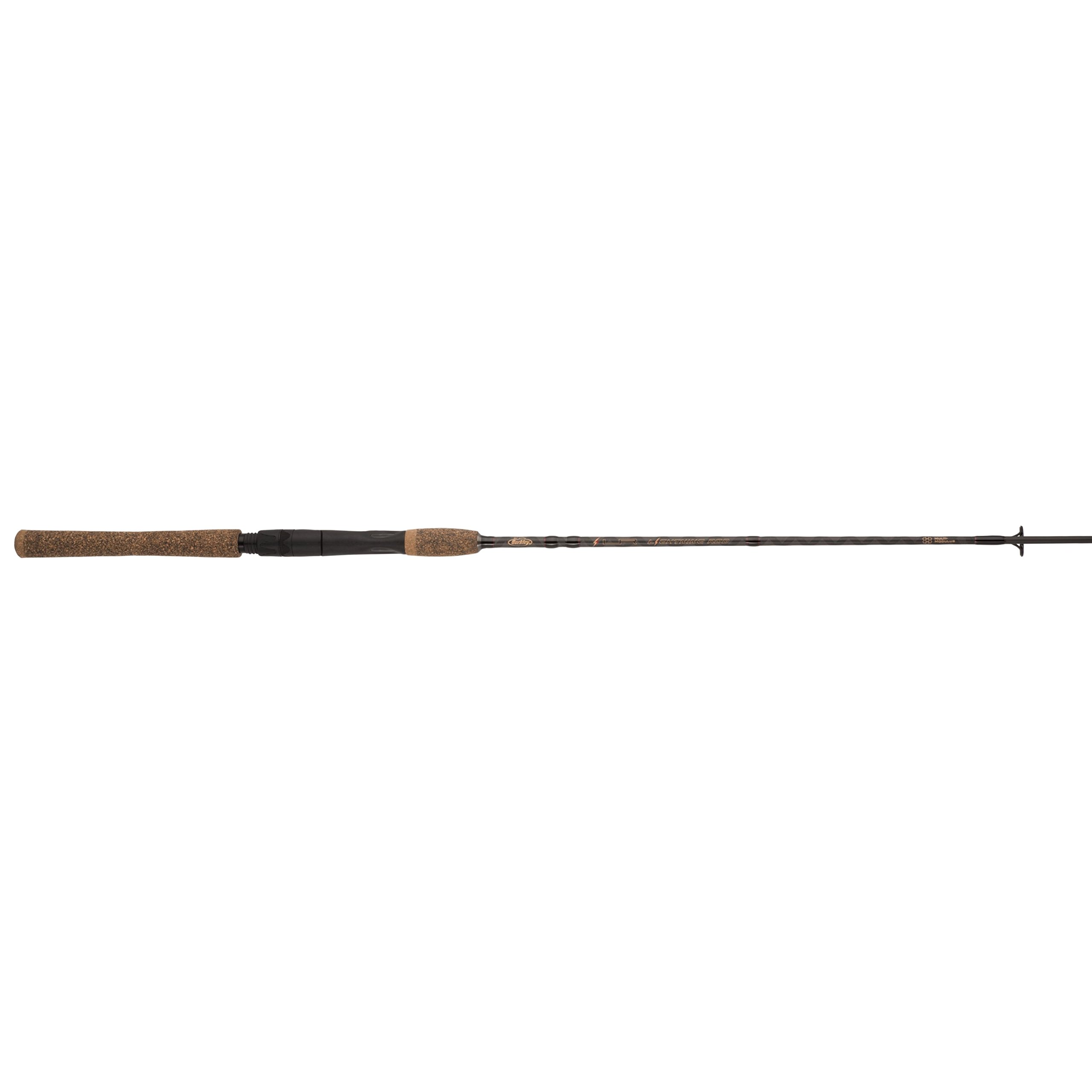 Berkley 6’ Lightning Rod Spinning Rod, One Piece Spinning Rod, 8-14lb Line Rating, Medium Rod Power, Moderate Fast Action, 1/4-5/8 oz. Lure Rating