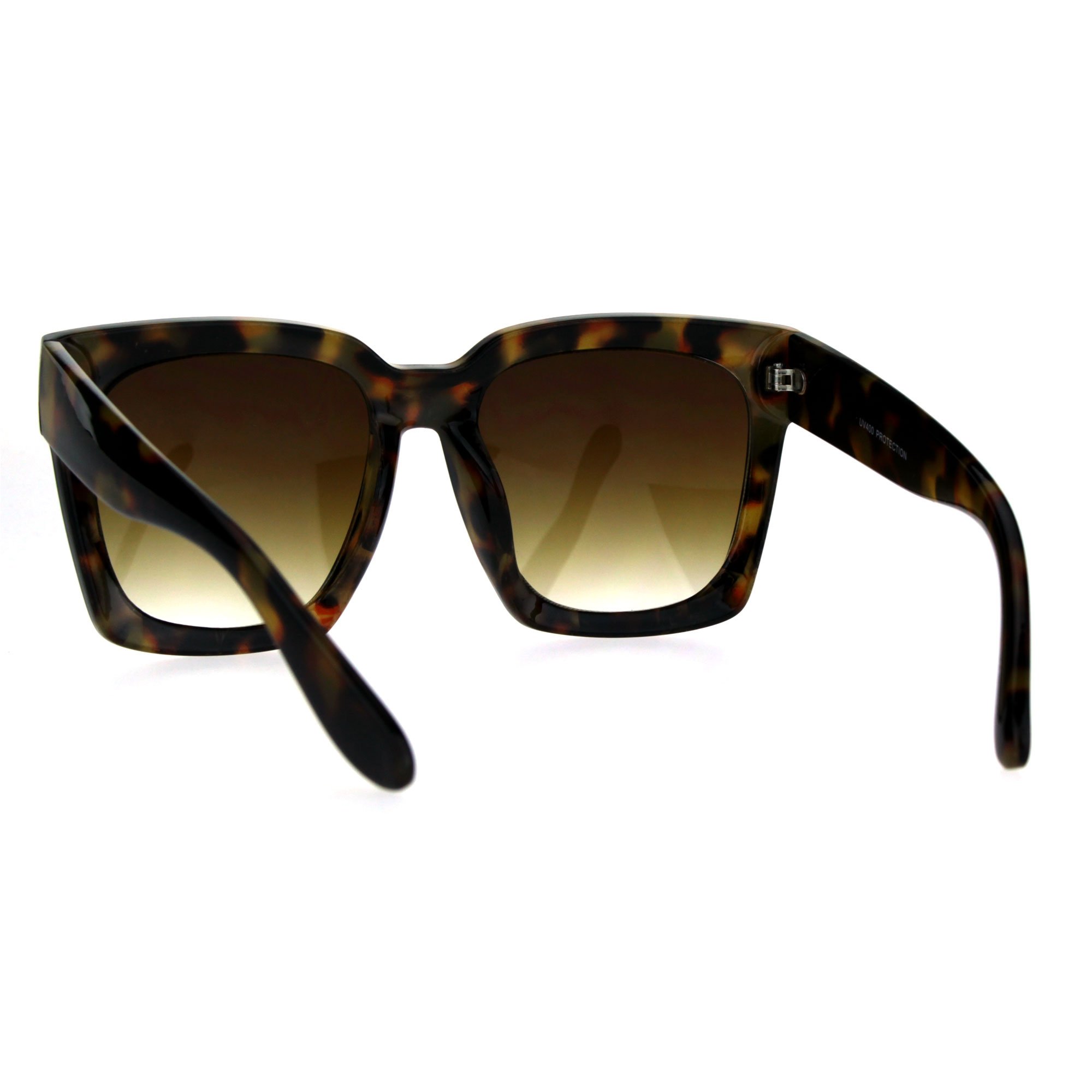 SUPER Oversized Square Sunglasses Womens Modern Hipster, Tortoise, Size No Size