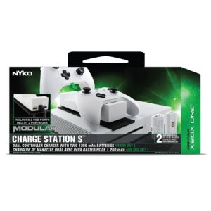 Nyko Nyko Modular Charge Station S - 2 Port Controller Charging Station with 2 Rechargeable Battery Packs for Xbox One S - Xbox One