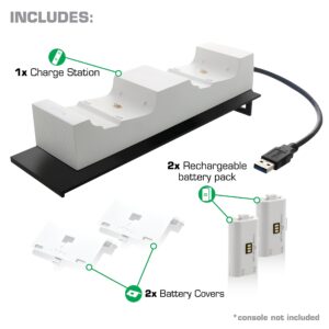 Nyko Nyko Modular Charge Station S - 2 Port Controller Charging Station with 2 Rechargeable Battery Packs for Xbox One S - Xbox One