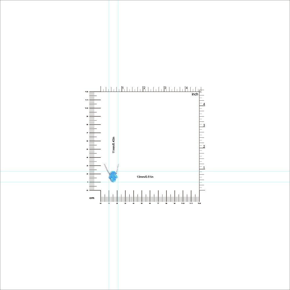 Kaletine Hamsa Hand of Fatima Necklace Sterling Silver Blue Synthetic Opal Pendant 11x13mm Cable Chain 16"/17"/18"