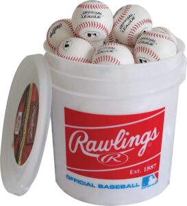 rawlings | official league recreational use practice baseballs | youth/8u | r8u | bucket | 24 count (pack of 1)