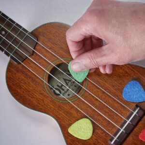 Felt Ukulele Picks, 12 Piece BoloPick Original Recipe Felt Uke Picks for Ukulele, Guitar,Bass, Autoharp, Banjo