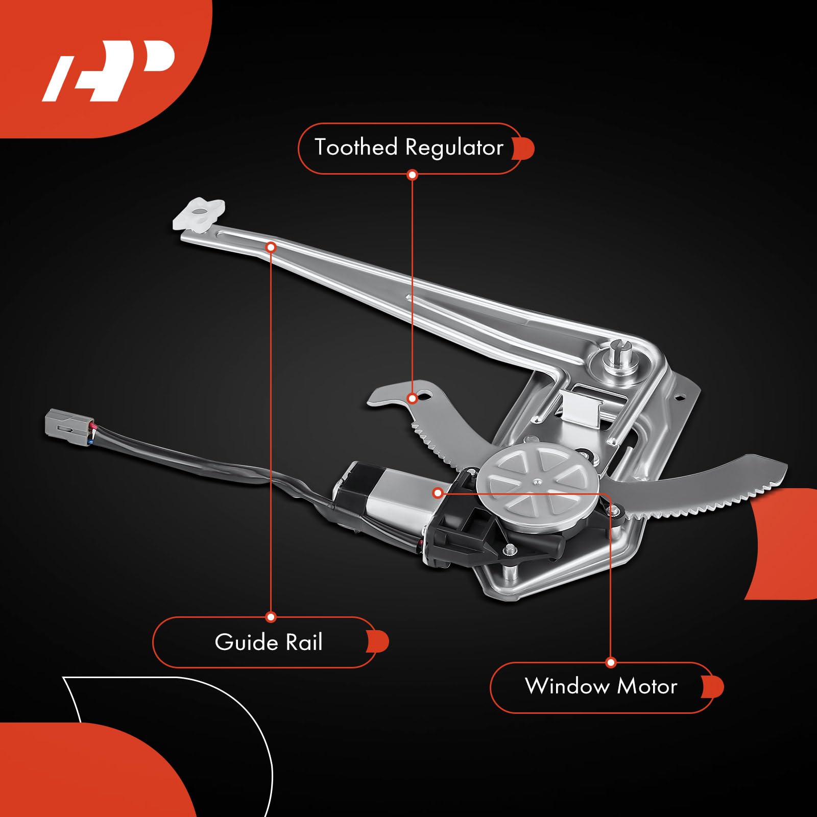 A-Premium Power Window Regulator with Motor Compatible with Ford Ranger 1993-2011 Front Passenger Side