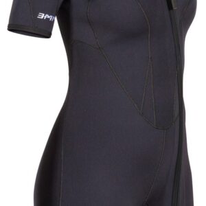 Henderson Women's 3mm Thermoprene Pro Front Zip Shorty Wetsuit, Black/Purple, 6