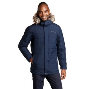 eddie bauer men's boundary pass down parka, medium indigo, large