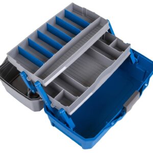 Flambeau Outdoors 6382TB 2-Tray - Classic Tray Tackle Box - Blue/Gray