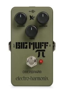 electro-harmonix green russian big muff pi fuzz pedal