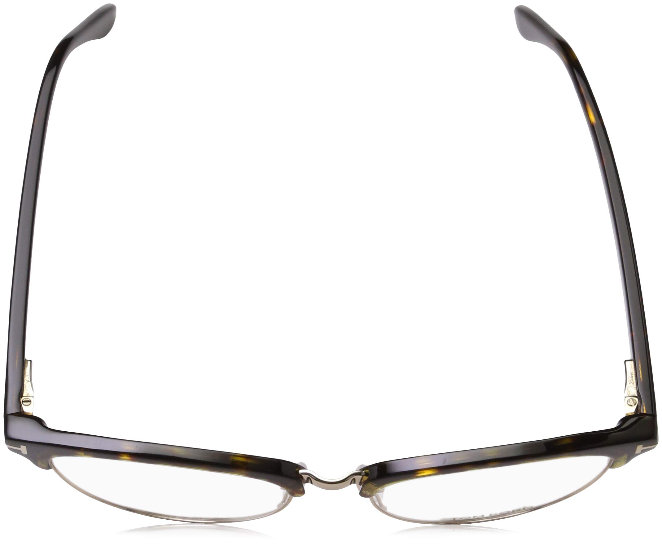 Tom Ford Oval Eyeglasses TF5471 052 Dark Havana/Gold 53mm FT5471