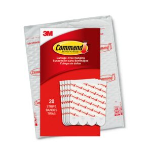 command large refill adhesive strips, damage free hanging wall adhesive strips for large indoor wall hooks, no tools removable adhesive strips for living spaces, 20 white command strips