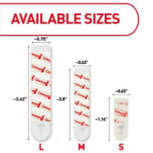 Command Large Refill Adhesive Strips, Damage Free Hanging Wall Adhesive Strips for Large Indoor Wall Hooks, No Tools Removable Adhesive Strips for Living Spaces, 20 White Command Strips