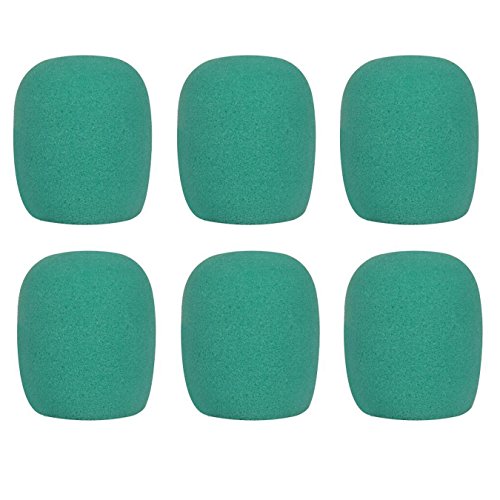 UOOOM 6 pcs Colorful Handheld Microphone Foam Cover Mic Windscreen (Green)