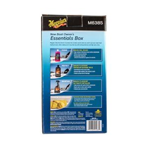 Meguiar's New Boat Owner's Essentials Box - Boat Cleaning Kit With Premium Marine-Grade Products for Your Boat or RV