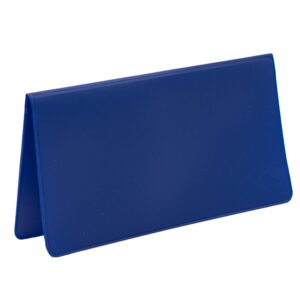 Royal Blue Vinyl Checkbook Cover, Top Tear Personal Vinyl Checkbook Cover