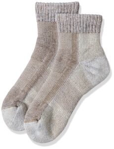 thorlos lthmx max cushion hiking ankle socks, khaki, small