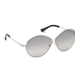 Tom Ford FT0564 18C Shiny Rhodium Rania Round Sunglasses Lens Category 2 Lens M