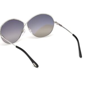 Tom Ford FT0564 18C Shiny Rhodium Rania Round Sunglasses Lens Category 2 Lens M