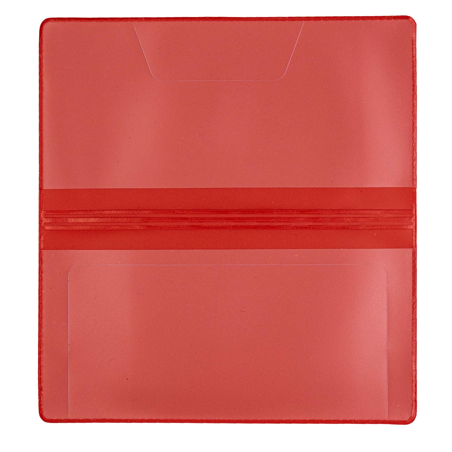 Red Vinyl Checkbook Cover, Top Tear Personal Vinyl Checkbook Cover