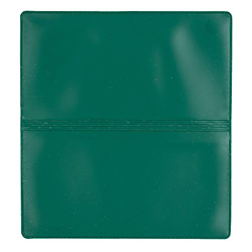 Forest Green Vinyl Checkbook Cover, Top Tear Personal Vinyl Checkbook Cover