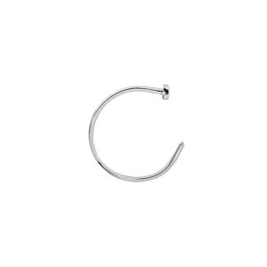 BodyJewelryOnline Nose Hoop Ring 22 Gauge (0.75mm) 3/8"