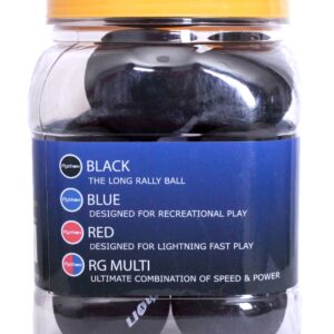 Python Black Racquetballs (Value Pack - 12 Ball Jug/Long Rally Ball!)