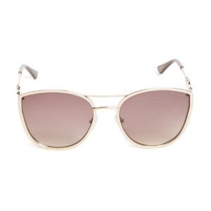 GUESS Womens GF6053 Shiny Rose Gold/Blush/Pink Mirror Lens One Size