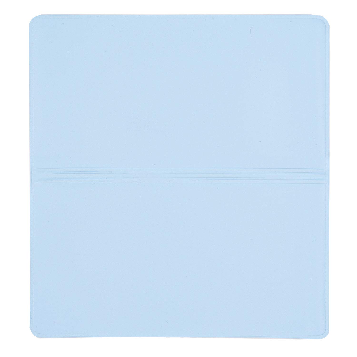 Baby Blue Vinyl Checkbook Cover, Top Tear Personal Vinyl Checkbook Cover