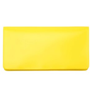 Yellow Vinyl Checkbook Cover, Top Tear Personal Vinyl Checkbook Cover